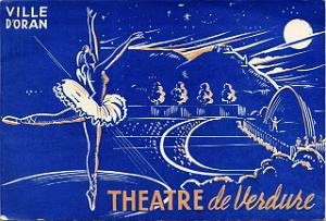 ORAN 1958 THEATRE DE VERDURE UN PROGRAMME
